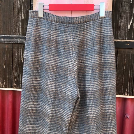 70’S CHECK WOOL PANTS [S-2819]