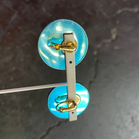 METALLIC CIRCLE EARRING [S-2135]