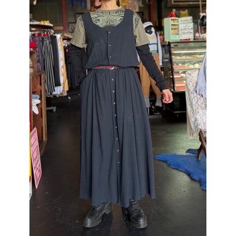 COTTON LONG DRESS [S-7263]
