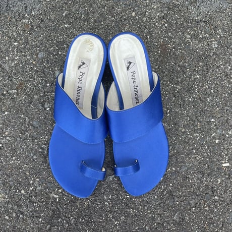 BLUE HEEL SANDAL 23.0cm [S-6402]