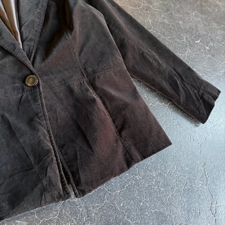 VELOUR TAILORED JACKET [S-2177]