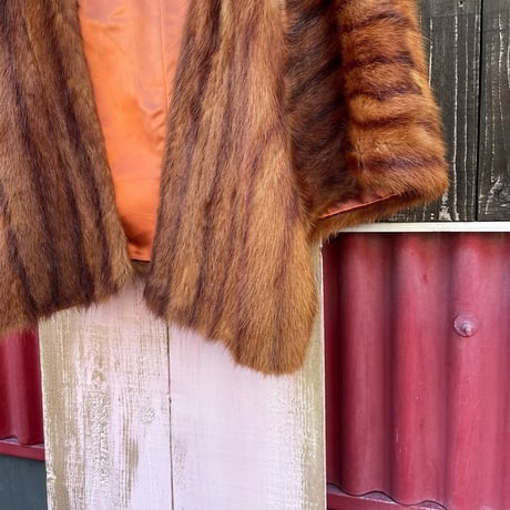 60’S REAL FUR CAPE [S-0439]