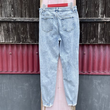 DAMAGE DENIM PANTS [S-4453]
