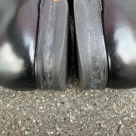 LEATHER PLAIN TOE DRESS SHOES 25.5cm [S-5144]