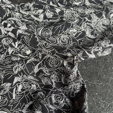 80’S ROSE FRILL BLOUSE [S-2287]