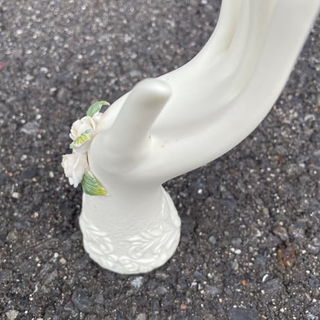 HAND＆FLOWER MOTIF CERAMIC OBJECT [S-4489]