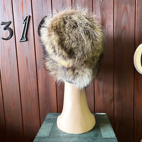 60’S FOX FUR CAP [S-8192]