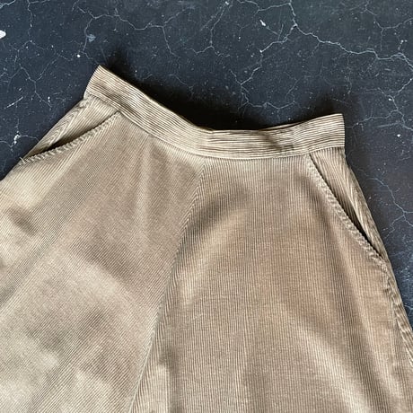 70’S CORDUROY FLARE SKIRT [S-1663]