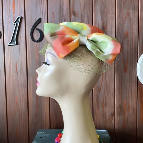 60’S COLOR PATTERN HEAD DRESS [S-6387]