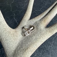 SILVER 925 ZIPPER MOTIF RING [S-4331]7