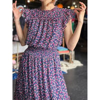 FLOWER FRILL DRESS [S-4377]