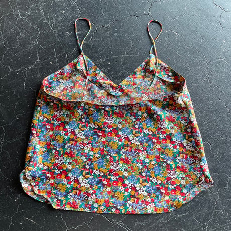80‘S FLOWER SATIN CAMISOLE [S-2426]