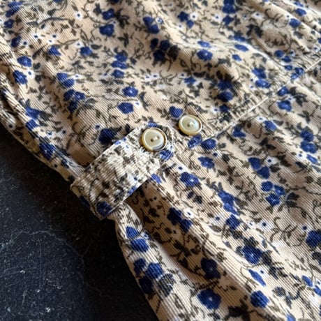 FLOWER CORDUROY DRESS [S-1712]