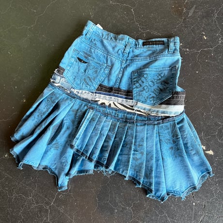 DYED PLEATS SKIRT BELT [S-4372]