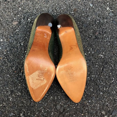 "CASADEI" LEATHER PUMPS 23.5㎝ [S-4240]