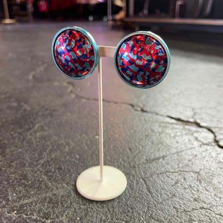 METALLIC CIRCLE EARRING [S-2135]