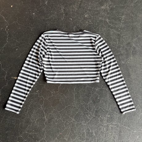 BORDER SHEER TOPS [S-3302]