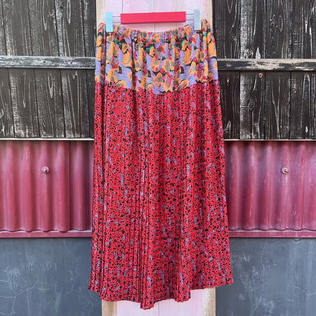 80’S POP PATTERN SEE-THROUGH SKIRT [S-1300]