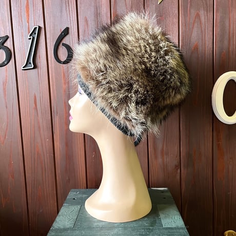 60’S FOX FUR CAP [S-8192]