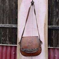 70’S LEATHER SHOULDER BAG [S-0793]