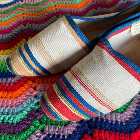 CANVAS FLAT SHOES 23.5-24.0cm [S-3384]