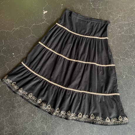 CORDUROY TIERED SKIRT [S-1657]
