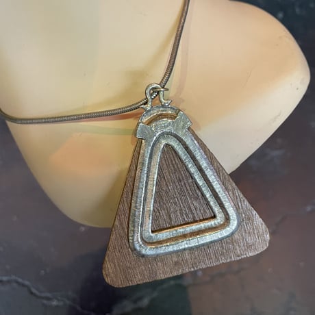 WOOD MOTIF NECKLACE [S-4252]