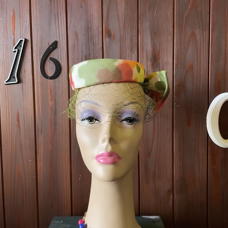 60’S COLOR PATTERN HEAD DRESS [S-6387]