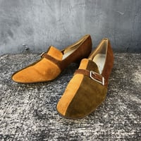 60’S BELT DESIGN SHOES 25.5cm [S-4398]