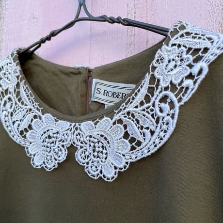 80’S LACE COLOR SHORT TOPS [S-3763]