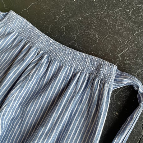 STRIPE LINEN×COTTON EASY PANTS [S-4325]
