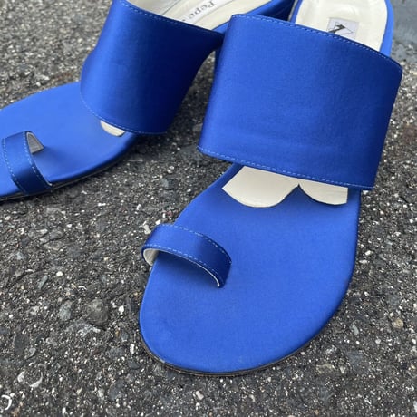BLUE HEEL SANDAL 23.0cm [S-6402]