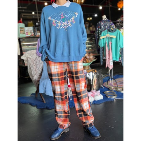 CHECK NEL EASY PANTS [S-1056]