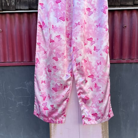BUTTERFLY SATIN EASY PANTS [S-7617]