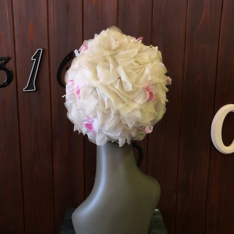 60'S FLOWER MOTIF DRESS HAT [HP-1897]