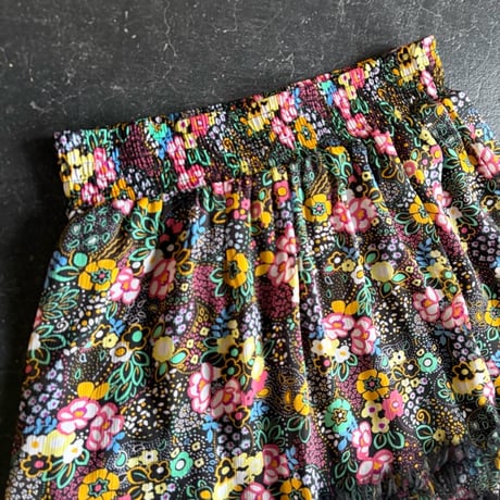 FLOWER TULLE FRILL MINI SKIRT [S-3678]