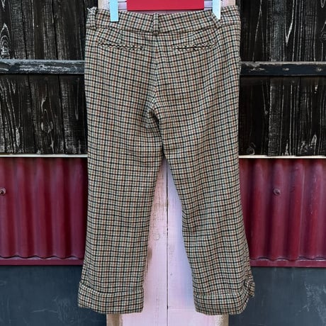 JUICY COUTURE CHECK WOOL  SABRINA PANTS[S-4173]