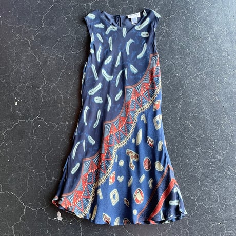 ETHNIC RAYON DRESS [S-3776]