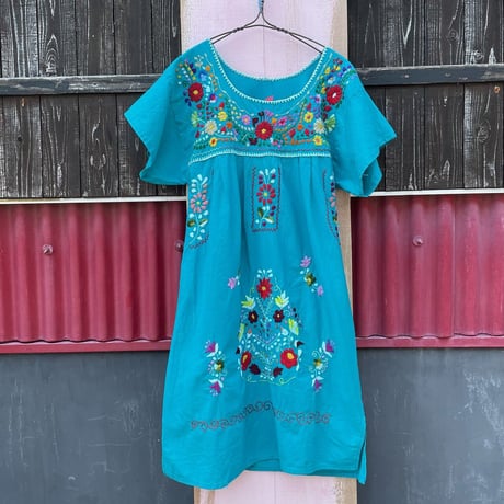 MEXICAN EMBROIDERY DRESS [S-6754]