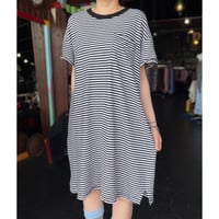 BORDER TEE DRESS [S-4158]