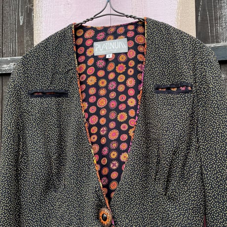 80-90’S PATTERN DESIGN JACKET [S-7471]