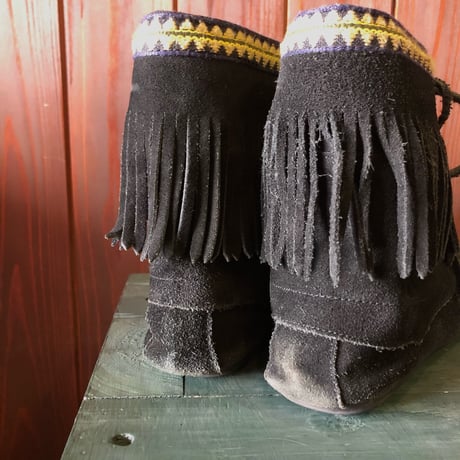 TASSEL DESIGN SUEDE BOOTS 25.0cm[S-3156]