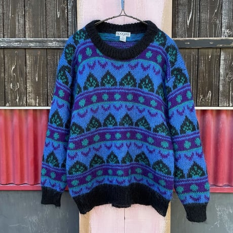 PATTERN MOHAIR KNIT [S-7817]