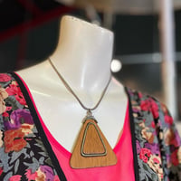 WOOD MOTIF NECKLACE [S-4252]
