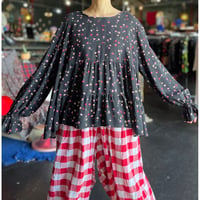 FLOWER FRILL BLOUSE [S-5336]
