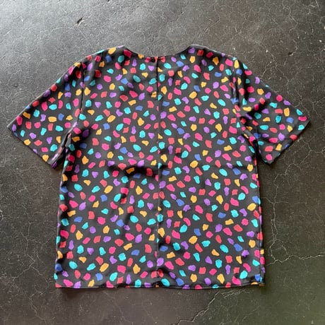 90’S TEXTILE PULLOVER BLOUSE [S-3561]