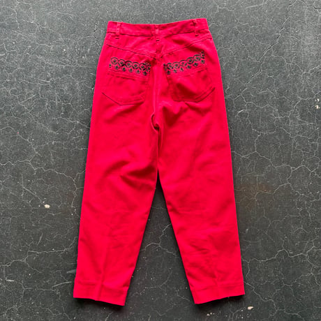 80'S LACE POCKET DENIM PANTS [S-1797]