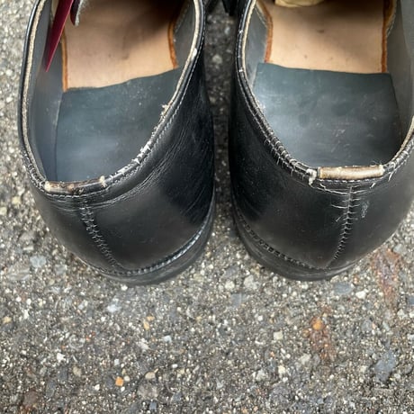 LEATHER PLAIN TOE DRESS SHOES 25.5cm [S-5144]