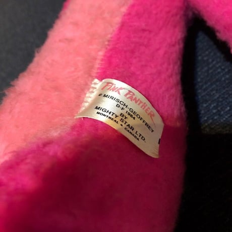 VINTAGE "Mighty Star" Pink Panther PLUSH DOLL[HP-2251]