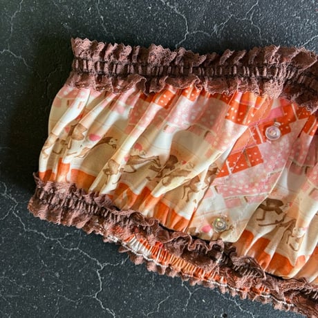 70’S FABRIC BARE TOPS [S-3977]